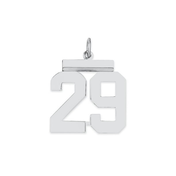 Sterling Silver Medium Polished Number 29